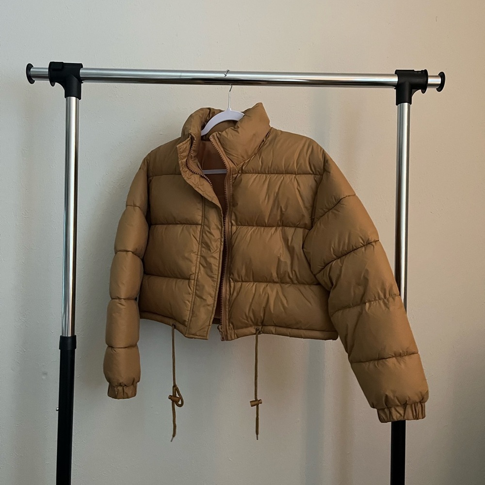 Tan Puffer Jacket/Coat